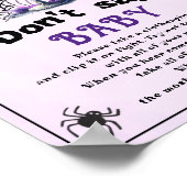 Poster Halloween "Don't Say Baby" jeu de Baby shower (Coin)