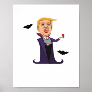 Poster Halloween Dracula Funny
