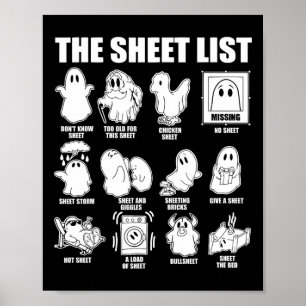 Poster Halloween Drôle Chemise Boo Feuille Halloween La C