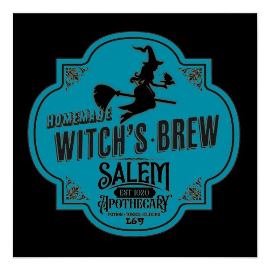 Poster Halloween drôle de WITCH'S BREW (Devant)