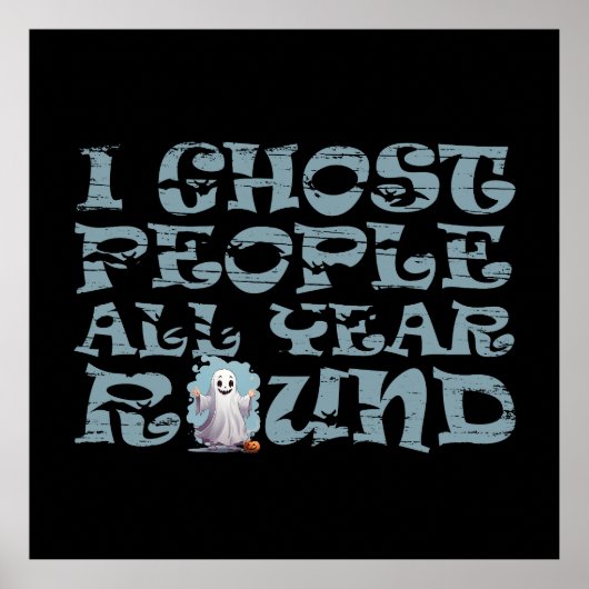 Poster halloween drôle dire (Devant)