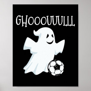 Poster Halloween du football fantôme