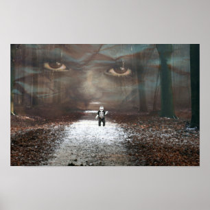 Poster Halloween effrayant.