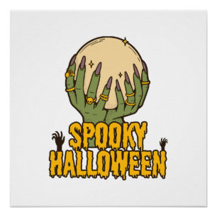 Poster halloween effrayant