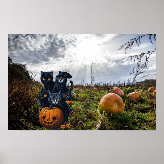 Poster Halloween effrayant. (Devant)