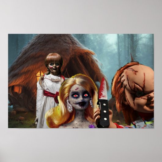 Poster Halloween effrayant. (Devant)