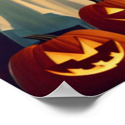 Poster Halloween effrayant. (Coin)