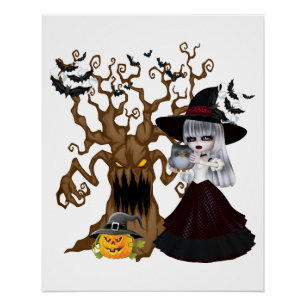 Poster Halloween effrayant