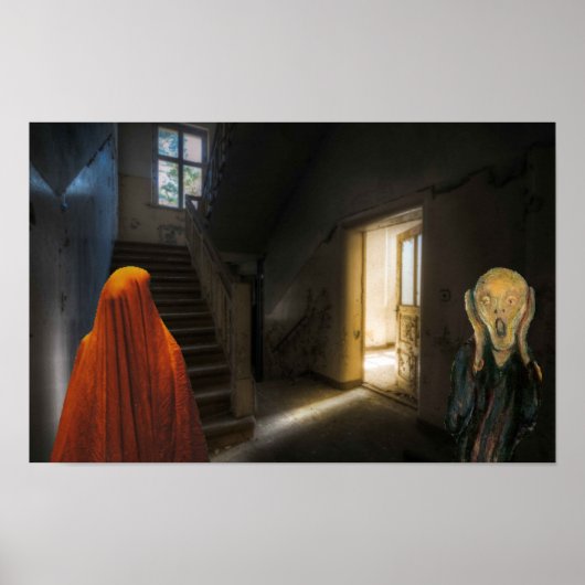 Poster Halloween éffrayant. (Devant)