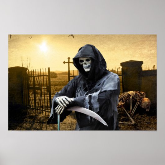 Poster Halloween éffrayant. (Devant)