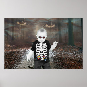 Poster Halloween effrayant.