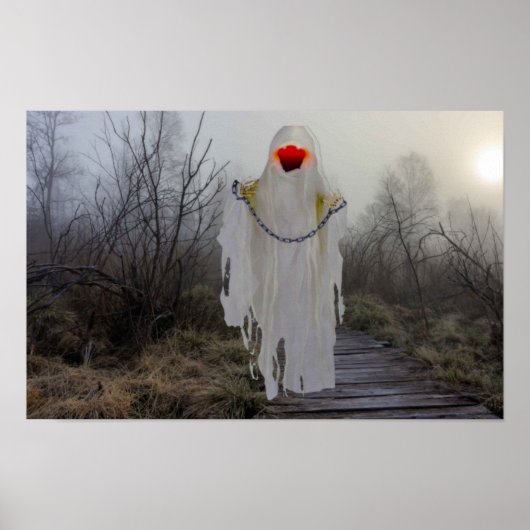 Poster Halloween effrayant. (Devant)