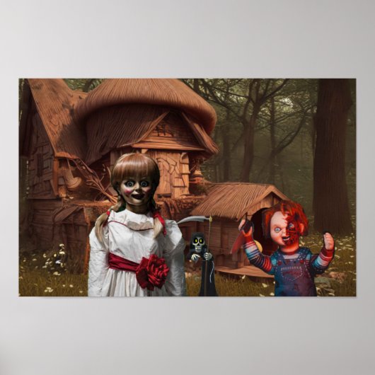 Poster Halloween effrayant. (Devant)