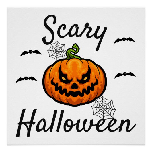 Poster Halloween effrayant (Devant)