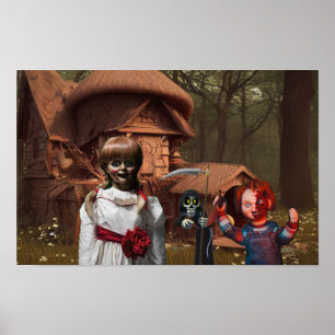Poster Halloween effrayant.