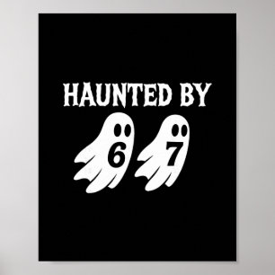 Poster Halloween Effrayant 67 Numéro 67 Six Sept Meme 