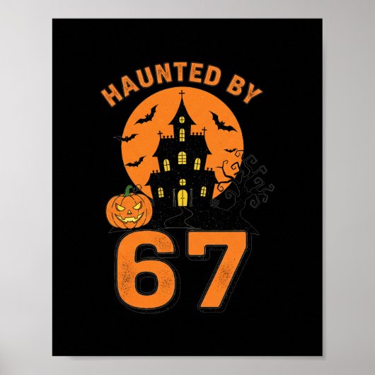 Poster Halloween effrayant 67 Six Seven Meme 1 (1) (Devant)