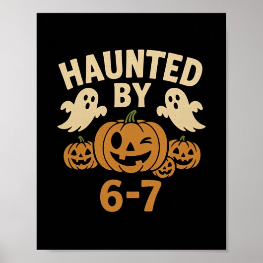 Poster Halloween effrayant 67 Six Seven Meme 1 (11)  (Devant)