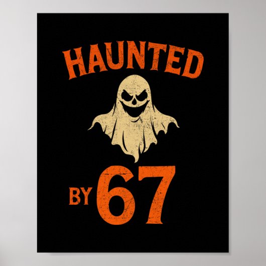 Poster Halloween effrayant 67 Six Seven Meme 1 (23) (Devant)