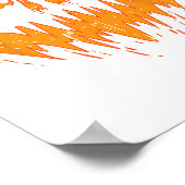 Poster Halloween Éffrayant Jack-o'-lantern Face Citrouill (Coin)