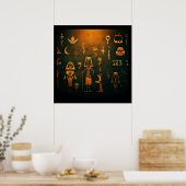 Poster Halloween égyptien 2 (Cuisine)
