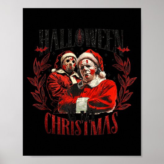 Poster Halloween est mon Noël  (Devant)
