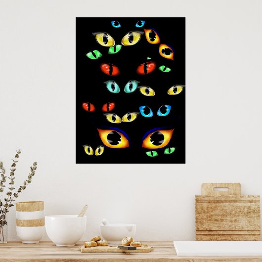 Poster Halloween Eyes (Cuisine)