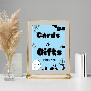 Poster Halloween fantôme carte éffrayante et cadeaux merc