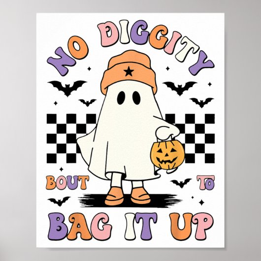 Poster Halloween Fantôme Pas de Diggity Bout Pour Le Mont (Devant)
