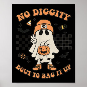 Poster Halloween fantôme pas de diggity bout pour l'embal