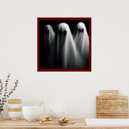 Poster Halloween - Fantômes 2 (Cuisine)