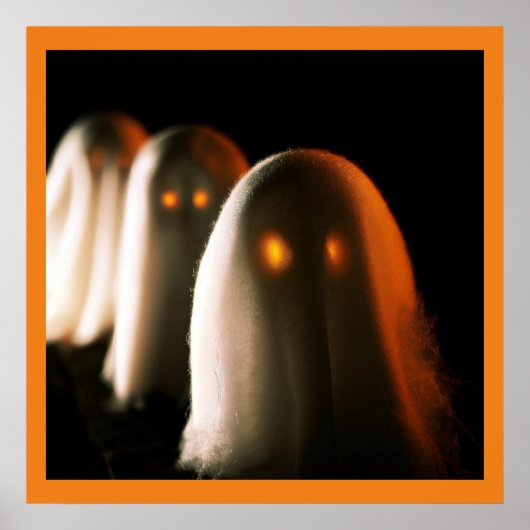 Poster Halloween - Fantômes 3 (Devant)