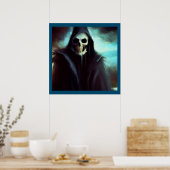 Poster Halloween - Faucheuse 3 (Cuisine)