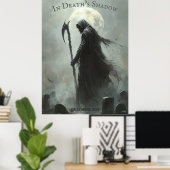 Poster Halloween faucheuse avec conception de Pleine lune (Bureau à domicile)