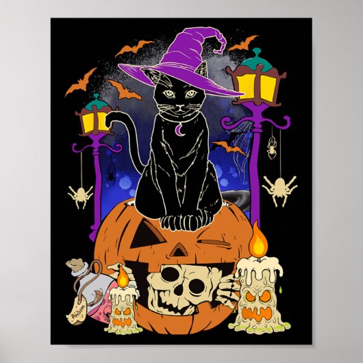 Poster Halloween Femmes Hommes Enfants Halloween Pompe de (Devant)