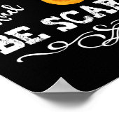 Poster Halloween fête manger Boire et être effrayant visa (Coin)