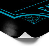 Poster HALLOWEEN FÊTE, MANGER, BOIRE ET ÊTRE PEUR HALLOwe (Coin)