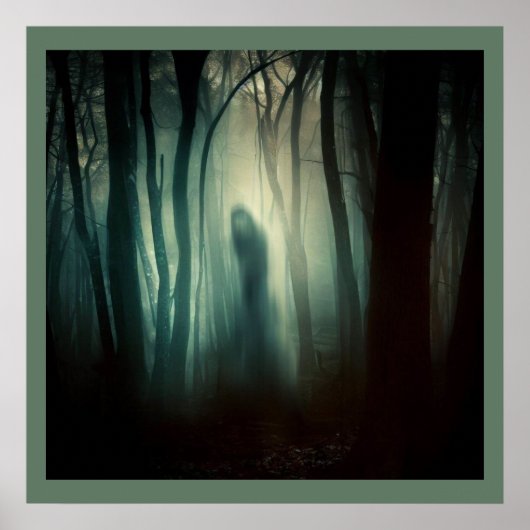 Poster Halloween - Forêt hantée 4 (Devant)