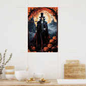 Poster Halloween "Fright Night" (Cuisine)