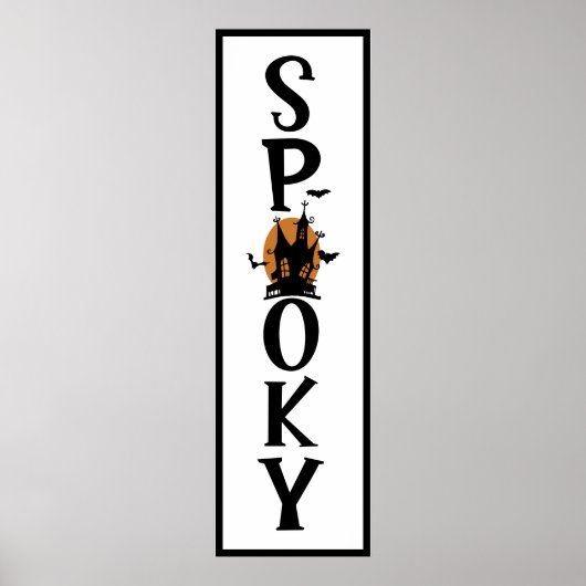 Poster Halloween Fun | Longueur de la porte Déplaisante É (Devant)