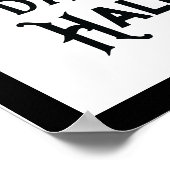 Poster Halloween Fun | Sorcières Marche Chats Noirs Porte (Coin)