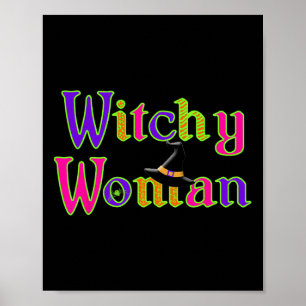 Poster Halloween Fun Witch Witchy Woman Trick Treat