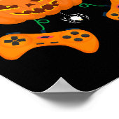 Poster Halloween Funny Citrouille Jack-o'-lantern Video G (Coin)