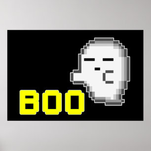 POSTER HALLOWEEN GHOST - BOO