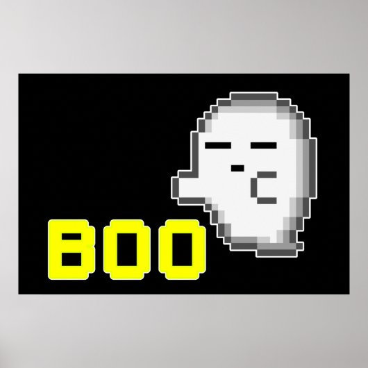 POSTER HALLOWEEN GHOST - BOO (Devant)