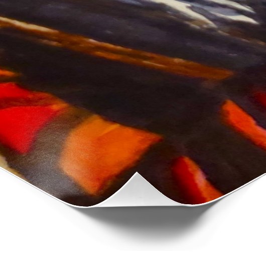 POSTER HALLOWEEN GLOWEN RED WITCH (Coin)