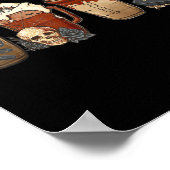 Poster Halloween Goth fille café citrouille épice latte g (Coin)