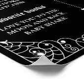 Poster Halloween gothique 1er anniversaire bébé garçon Ja (Coin)