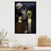 Poster Halloween gothique américain (Cuisine)