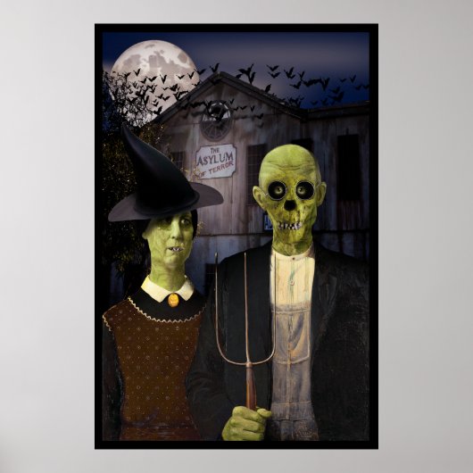 Poster Halloween gothique américain (Devant)